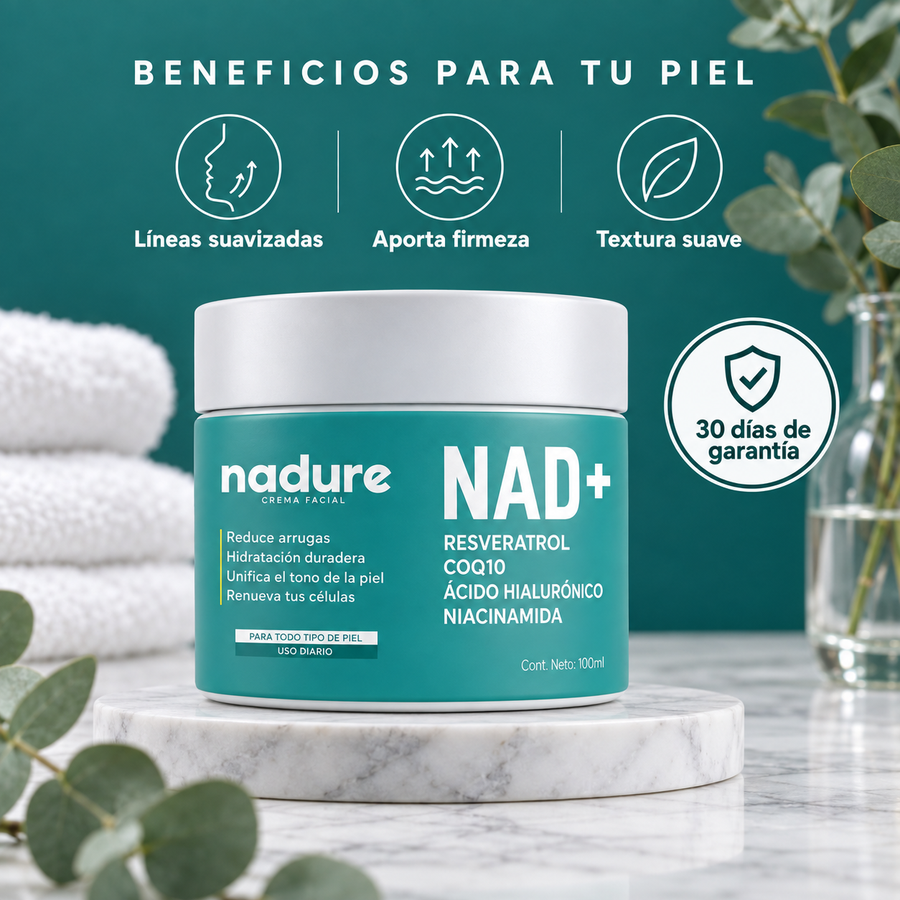 NADURE | Crema facial antiedad con tecnología NAD+